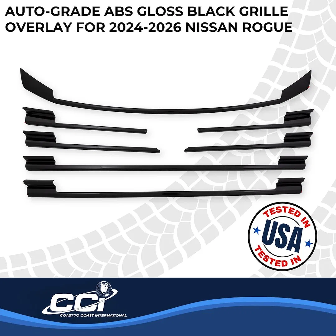 GI209BLK – COAST2COAST Grille Insert, Overlay Bar Style 2 Piece Painted Gloss Black ABS Plastic - view 3